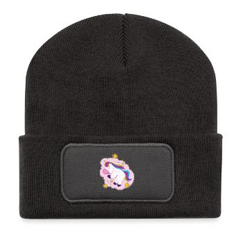 Unicorn Clouds - Recycled Patch Beanie - dark grey - Front