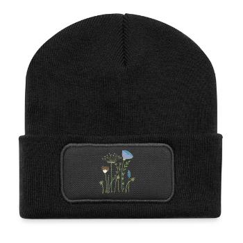 dried flowers flower meadow - Recycled Patch Beanie - black - Front