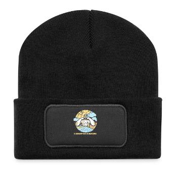 Le luchador est en vacances - Beanie recyclé à patch - noir - Devant