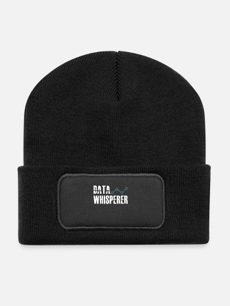 Datenflüsterer, wissenschaftlicher Analyst, Softwareentwickler - Recycelte Patch Beanie - Schwarz
