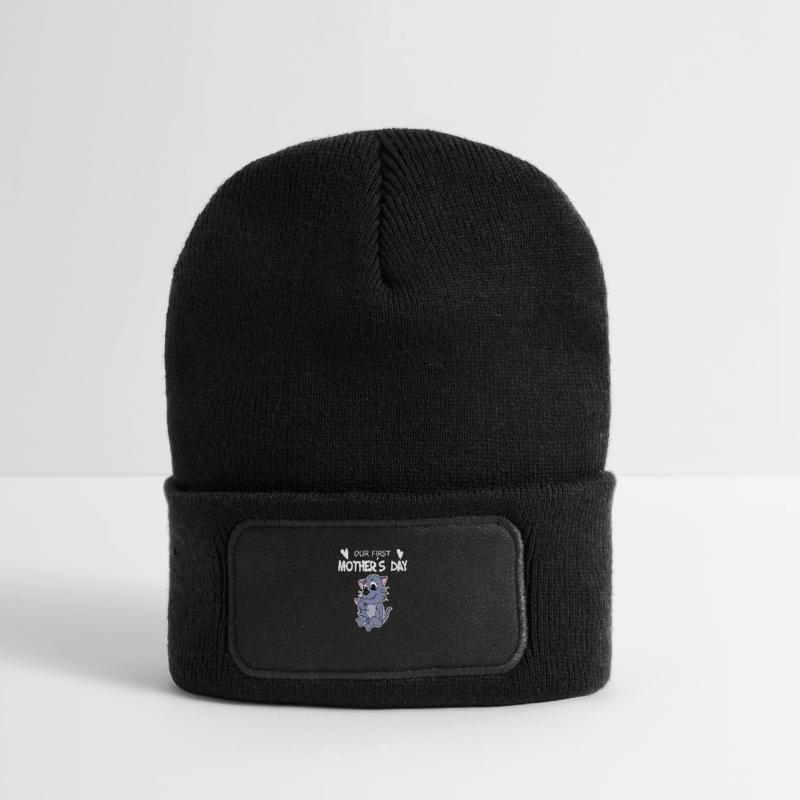 Muttertag - erster Muttertag Geschenk Recycelte Patch Beanie