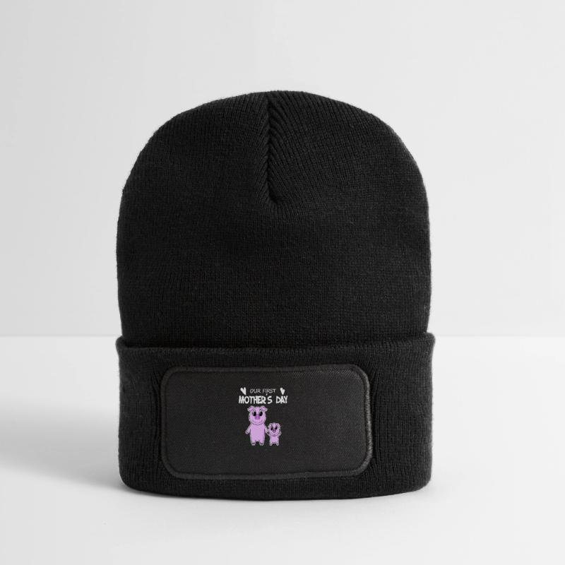 Muttertag - erster Muttertag Geschenk Recycelte Patch Beanie