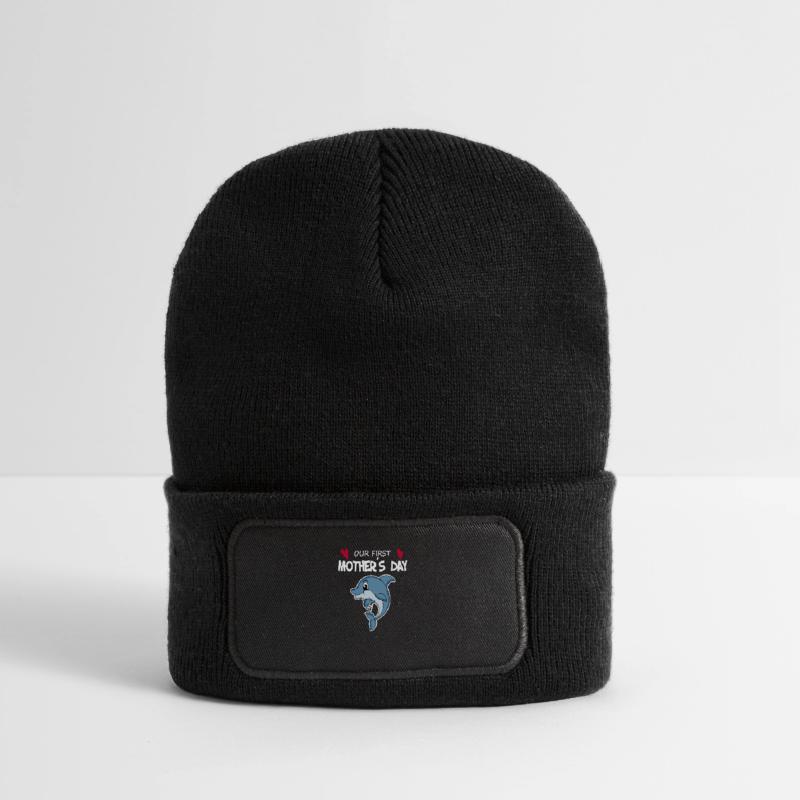 Muttertag - erster Muttertag Geschenk Recycelte Patch Beanie