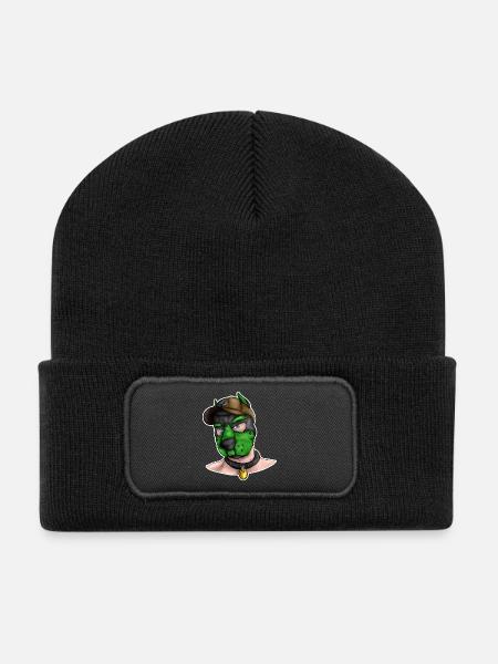 PupGreen - Recycled Patch Beanie - black