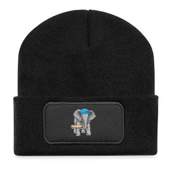 Elephant Cricket Cricket Bats - Recycled Patch Beanie - black - Front
