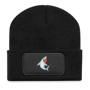 Shark Cricket Cricket Ball - Recycled Patch Beanie - black - Front