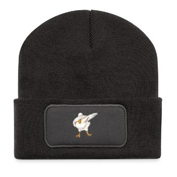 Danse hip-hop duck - Beanie recyclé à patch - charbon - Devant
