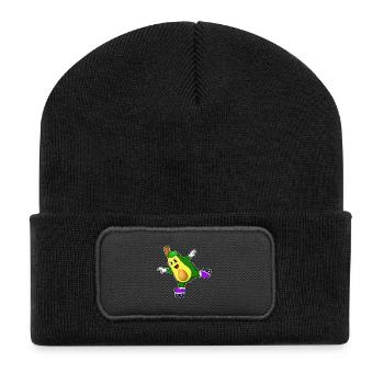 Avocado Inline skating Inline skates - Recycelte Patch Beanie - Schwarz - Vorne