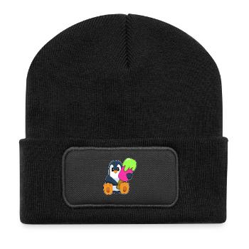 Penguin Popsicle - Recycled Patch Beanie - black - Front
