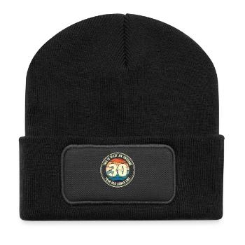 30e anniversaire pour que vous voyiez avec 30 cadeaux rétro - Beanie recyclé à patch - noir - Devant