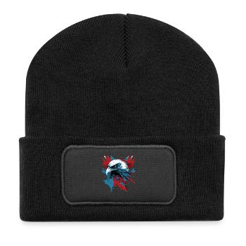 Patriotic Eagle - Recycled Patch Beanie - black - Front