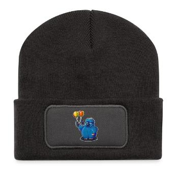 The little fitness monster - Recycled Patch Beanie - dark grey - Front