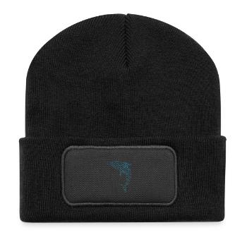 Schöner Delphin Beautiful Dolphin - Recycled Patch Beanie - black - Front
