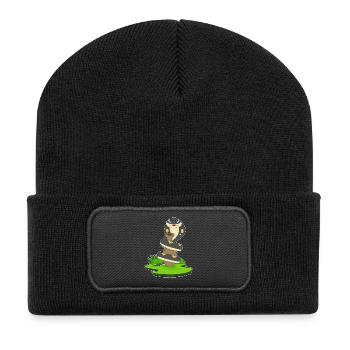 Snake Vase - Recycled Patch Beanie - black - Front