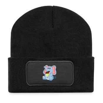 Elephant popsicles - Recycled Patch Beanie - black - Front