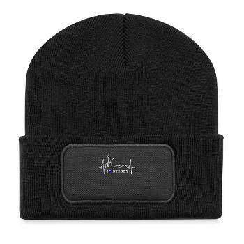 Sydney Skyline Heartbeat Australia Flag Heart - Recycled Patch Beanie - black - Front