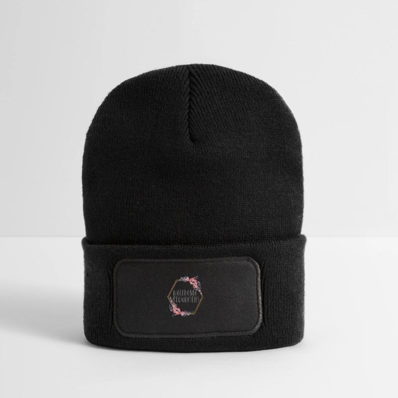 Studentin Studium Mädchen Lernen Geschenk Recycelte Patch Beanie