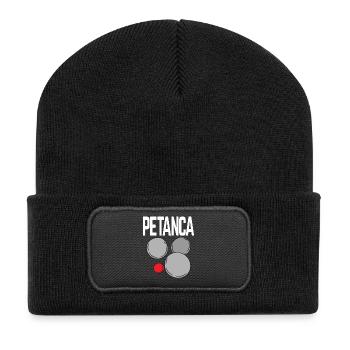 Boules de Boule Bolas de Petanca pour Bouler Pétanque - Beanie recyclé à patch - noir - Devant