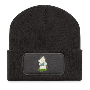 Horse Hand Fan - Recycled Patch Beanie - dark grey - Front