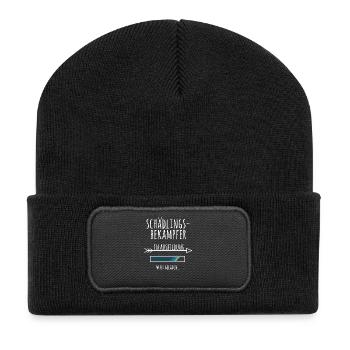 Schädlingsbekämpfer Ausbildung Geschenk Schädlinge - Recycelte Patch Beanie - Schwarz - Vorne