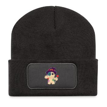 Voodoo Doll Halloween - Recycled Patch Beanie - dark grey - Front