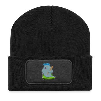 Battoir de baseball Seal - Beanie recyclé à patch - noir - Devant