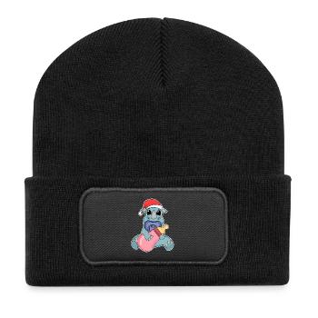 Rhino Baby Christmas - Recycled Patch Beanie - black - Front