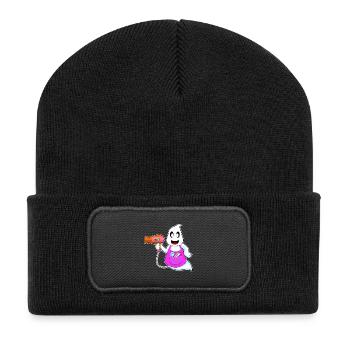 Coiffeur Ghost Halloween - Beanie recyclé à patch - noir - Devant