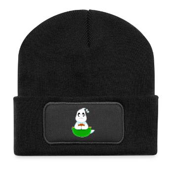 Poker fantôme d’Halloween - Beanie recyclé à patch - noir - Devant