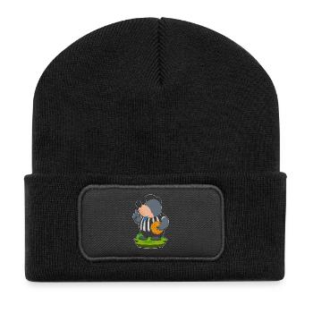 Taupe Arbitre Basket-ball - Beanie recyclé à patch - noir - Devant