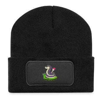 Snake Painter Brush Paint - Recycled Patch Beanie - black - Front