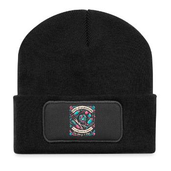 Que dois-je F'Hair ? Le Dilemme Capillaire Humour - Beanie recyclé à patch - noir - Devant