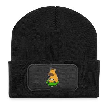Giraffe Coffee Mug - Recycled Patch Beanie - black - Front