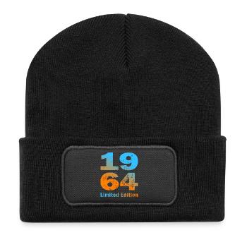 Birthday, born in 1964, limited edition Mug - Recycled Patch Beanie - black - Front
