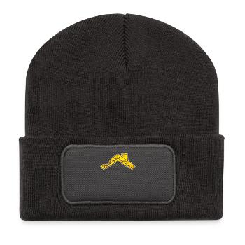 Fromage sur le toit de la maison - Beanie recyclé à patch - charbon - Devant