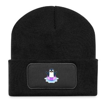 Été de la piscine Penguin - Beanie recyclé à patch - noir - Devant