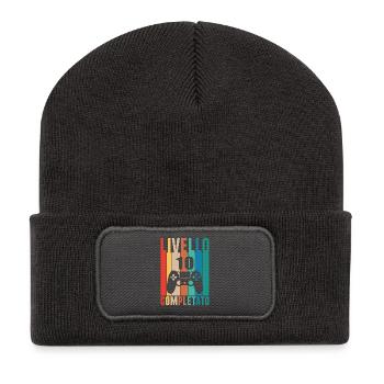 Level 10 - Recycled Patch Beanie - dark grey - Front