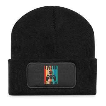 Level 45 - Recycled Patch Beanie - black - Front