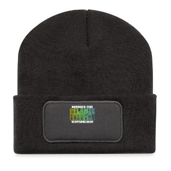 Juste un jardinier de plantes en pot jardin - Beanie recyclé à patch - charbon - Devant