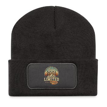 Vintage 2001 aged to perfection - Beanie recyclé à patch - charbon - Devant