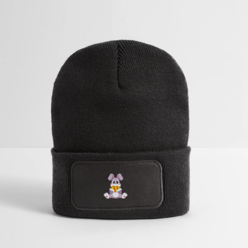 Bunny Easter Easter Egg Recycled Patch Beanie