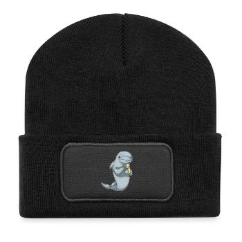Dolphin Banana - Recycled Patch Beanie - black - Front