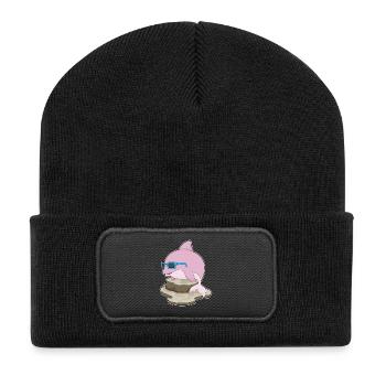 Dolphin Sunglasses - Recycled Patch Beanie - black - Front