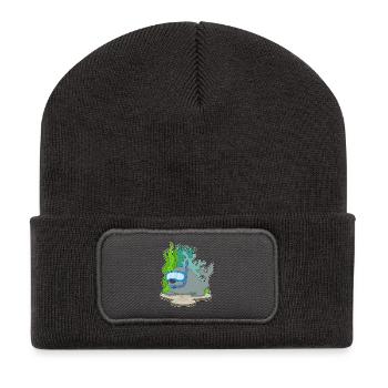 Seal Diver Snorkel Diving - Recycled Patch Beanie - dark grey - Front