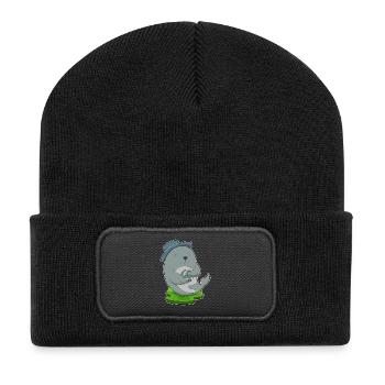 Seal Volleyball Player Volleyball - Recycled Patch Beanie - black - Front