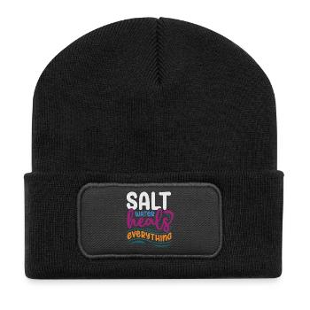 Salt Water Heals Everything - Recycled Patch Beanie - black - Front