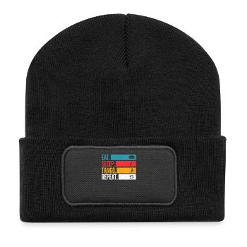 Répétition de Tango Eat Sleep pour les danseurs de Tango Argentino - Beanie recyclé à patch - noir - Devant