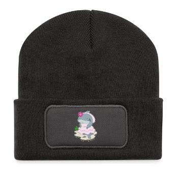 Shark Bridal Veil Wedding - Recycled Patch Beanie - dark grey - Front