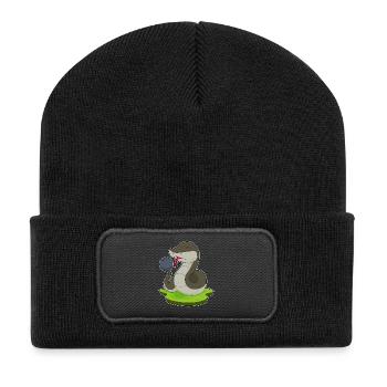 Schlange Bowling Bowlingkugel - Recycelte Patch Beanie - Schwarz - Vorne
