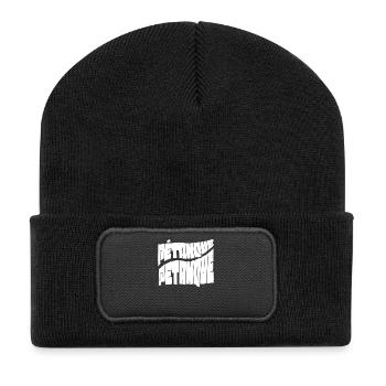 Boule balls for boules boules set and petanque - Recycled Patch Beanie - black - Front